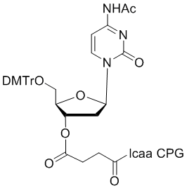 structure_N-5212-20 deoxy Cytidine (n-acetyl) 3'-lcaa CPG 2000?