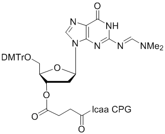 structure_N-9898-20 deoxy Guanosine (n,n-dmf) 3'-lcaa CPG 2000?