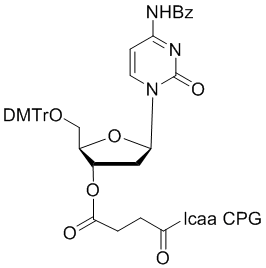structure_N-5102-10 deoxy Cytidine (n-bz) 3'-lcaa CPG 1000?